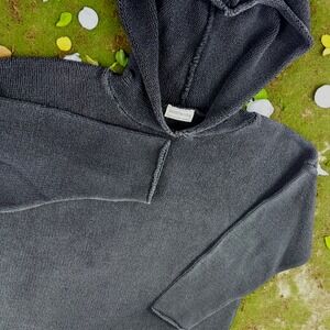 Sostanza Hoodie Women L Black Fade‎ Cozy Street Y2K Boxy Peasant Street